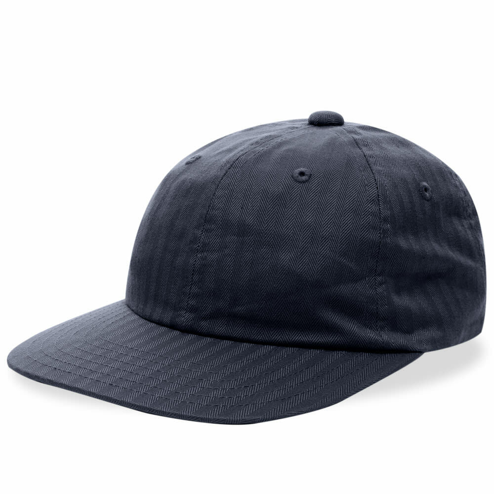 Beams Plus Men's 6 Panel Herringbone Cap in Navy Beams Plus