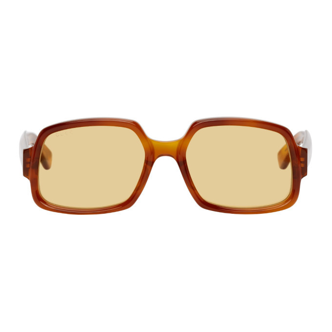 gucci tortoiseshell square sunglasses