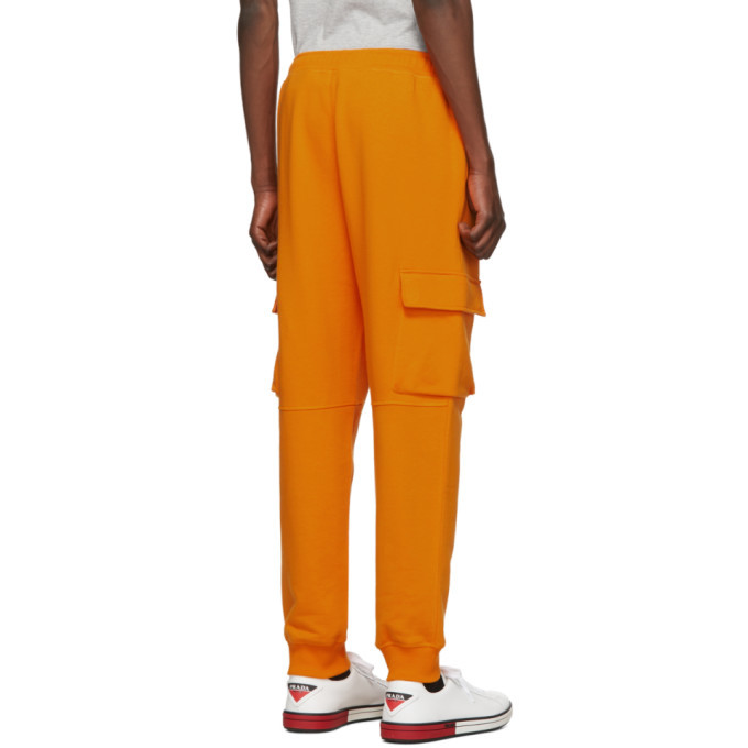 Burberry Orange Foster Square Lounge Pants Burberry