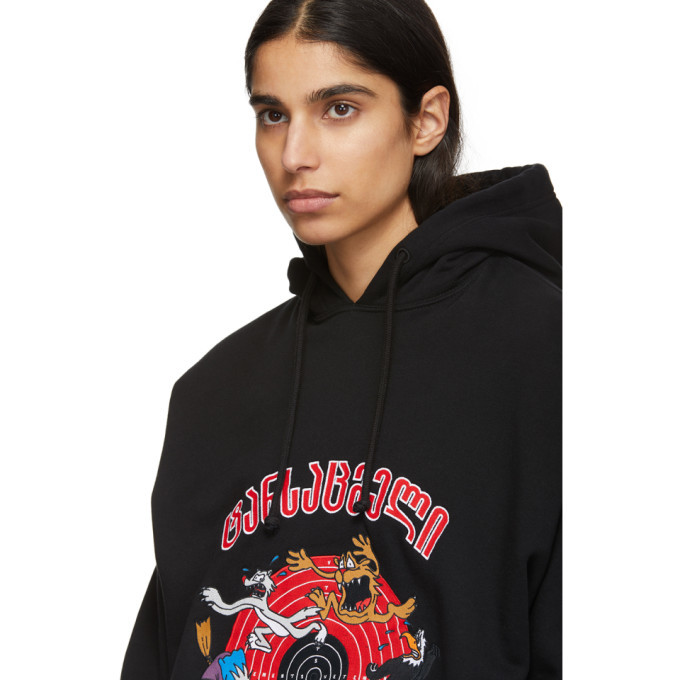 Vetements Black Cartoon Hoodie Vetements