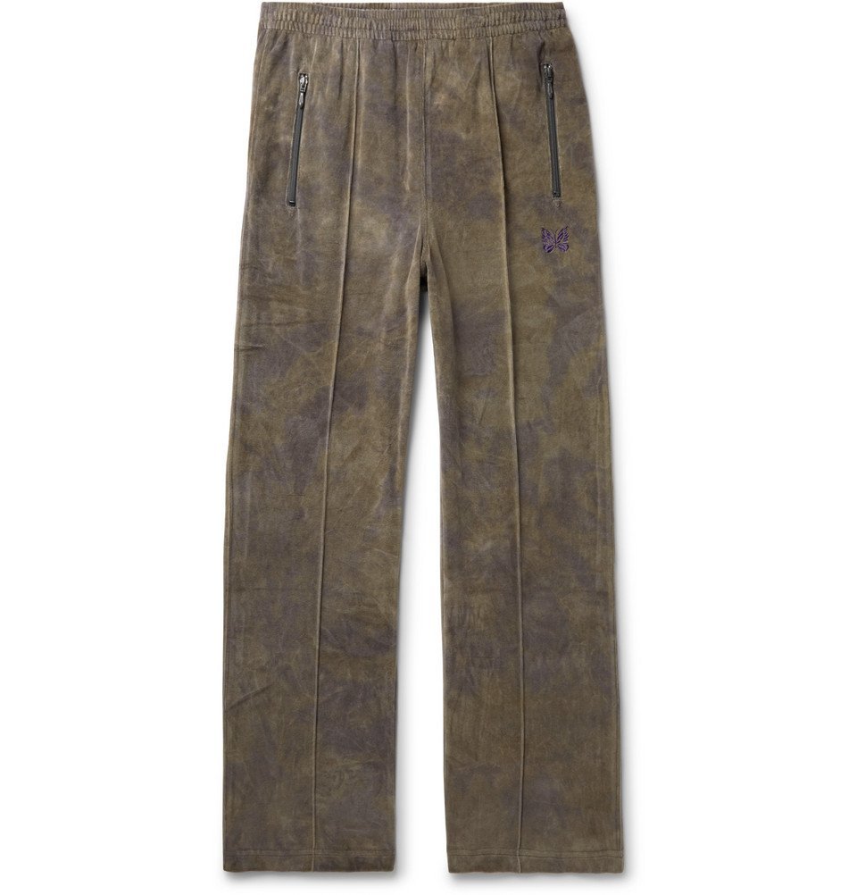 needles track pants green