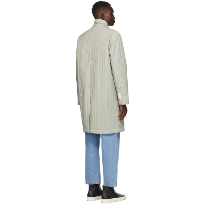 Sunnei Grey High Neck Coat Sunnei