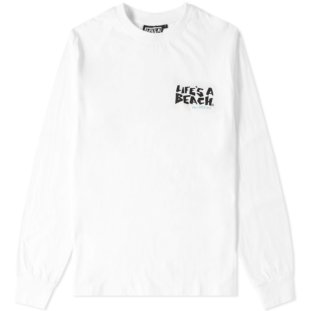 Life S A Beach Long Sleeve Logo Strip Tee Life S A Beach