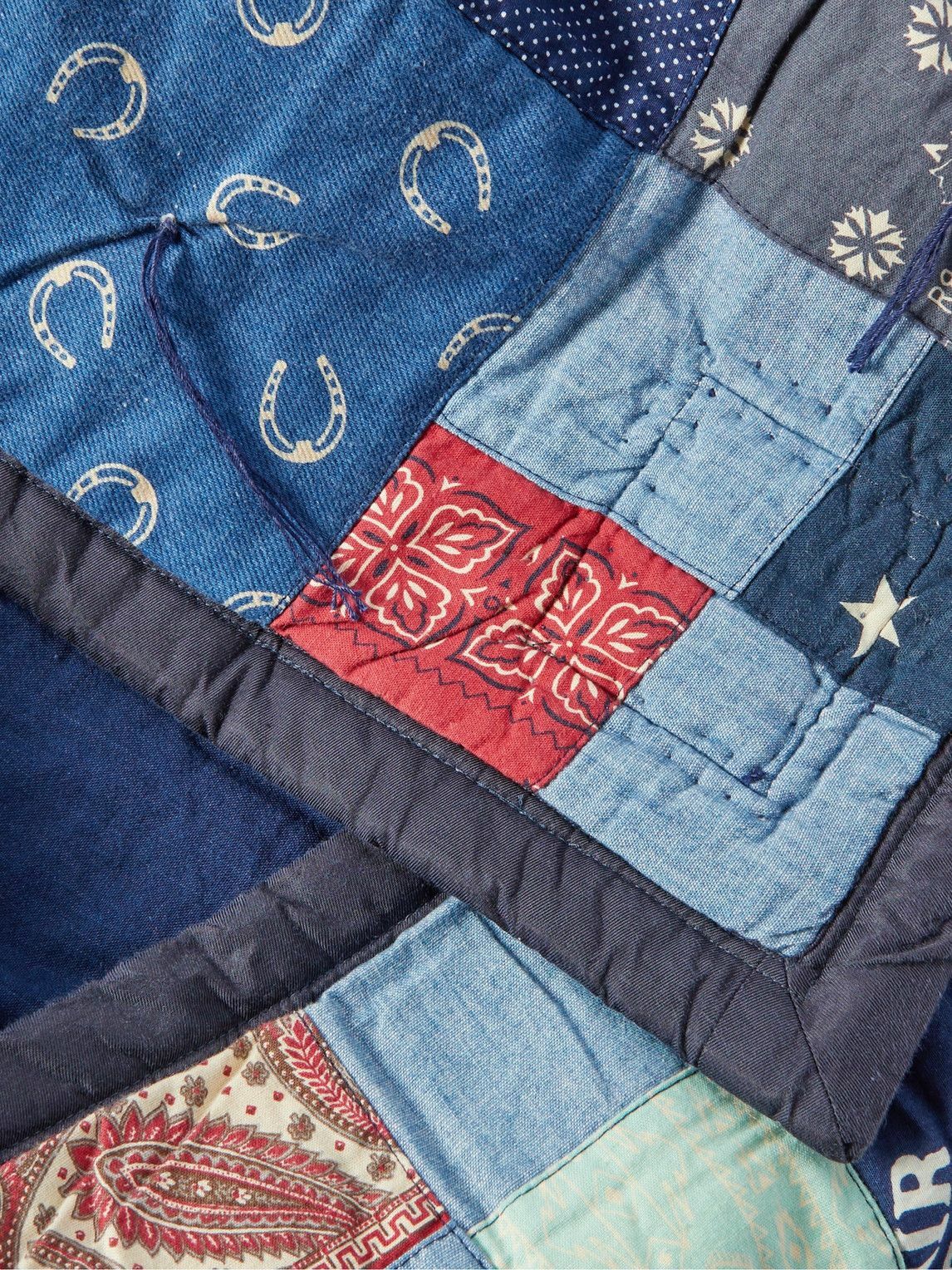 RRL Patchwork Quilted Cotton Blanket RRL