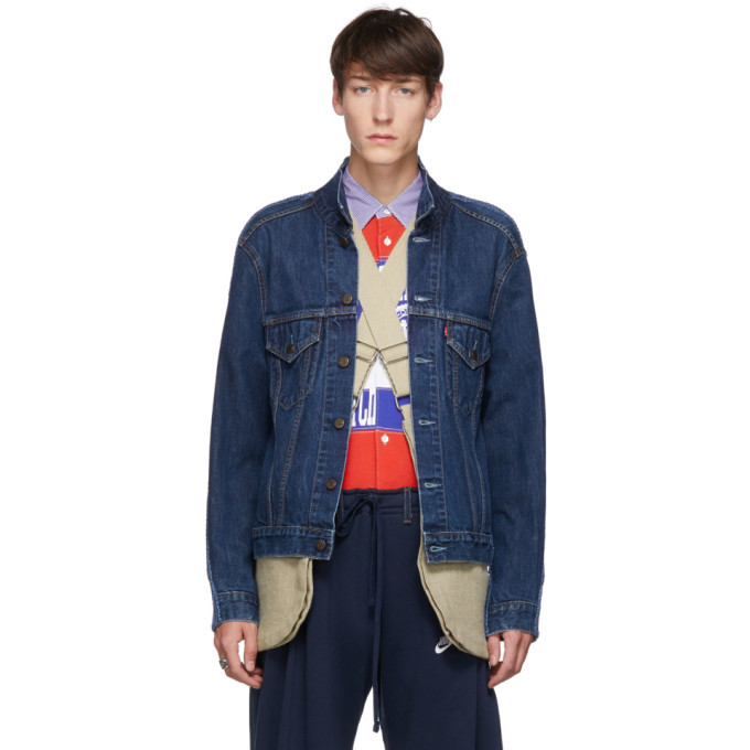 Bless Blue The Cristaseya Jeansfrontpatent Denim Jacket Bless