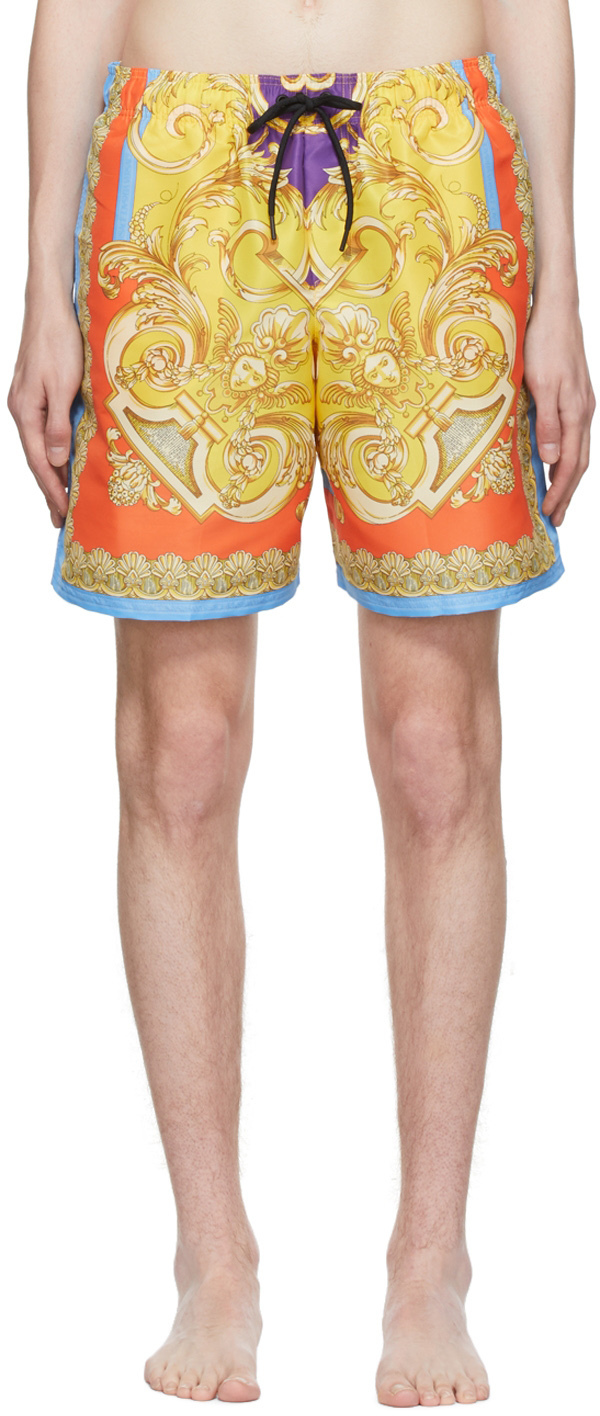Versace Underwear Gold Barocco Swim Shorts Versace Underwear