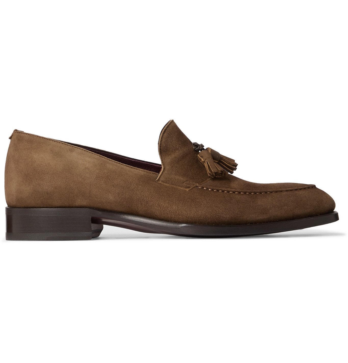 BRIONI - Aurland Suede Tasselled Loafers - Brown Brioni