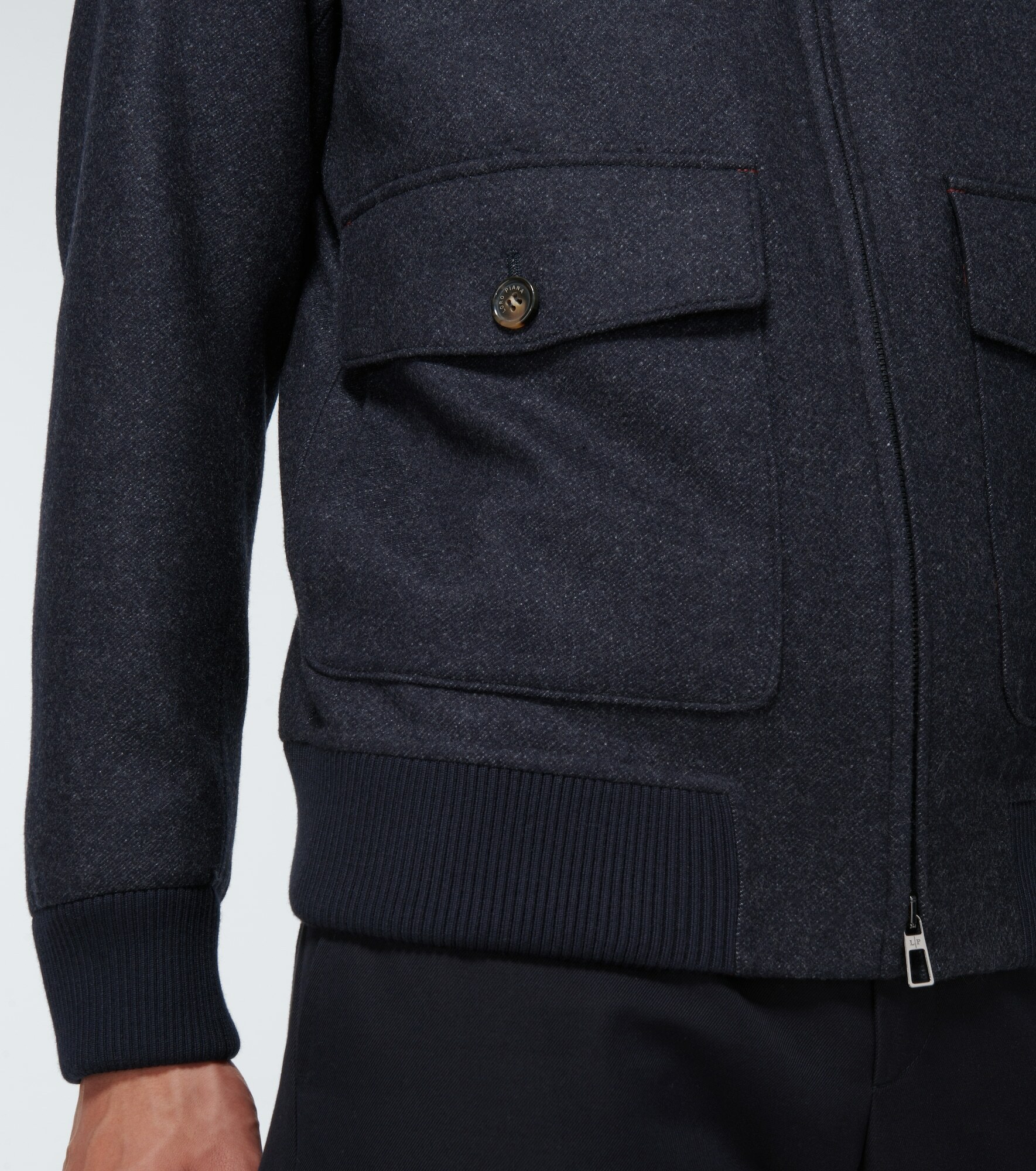 Loro Piana - Wool and cashmere-blend bomber jacket Loro Piana