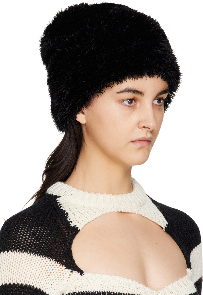 Nicholas Daley Black Fuzzy Beanie Nicholas Daley