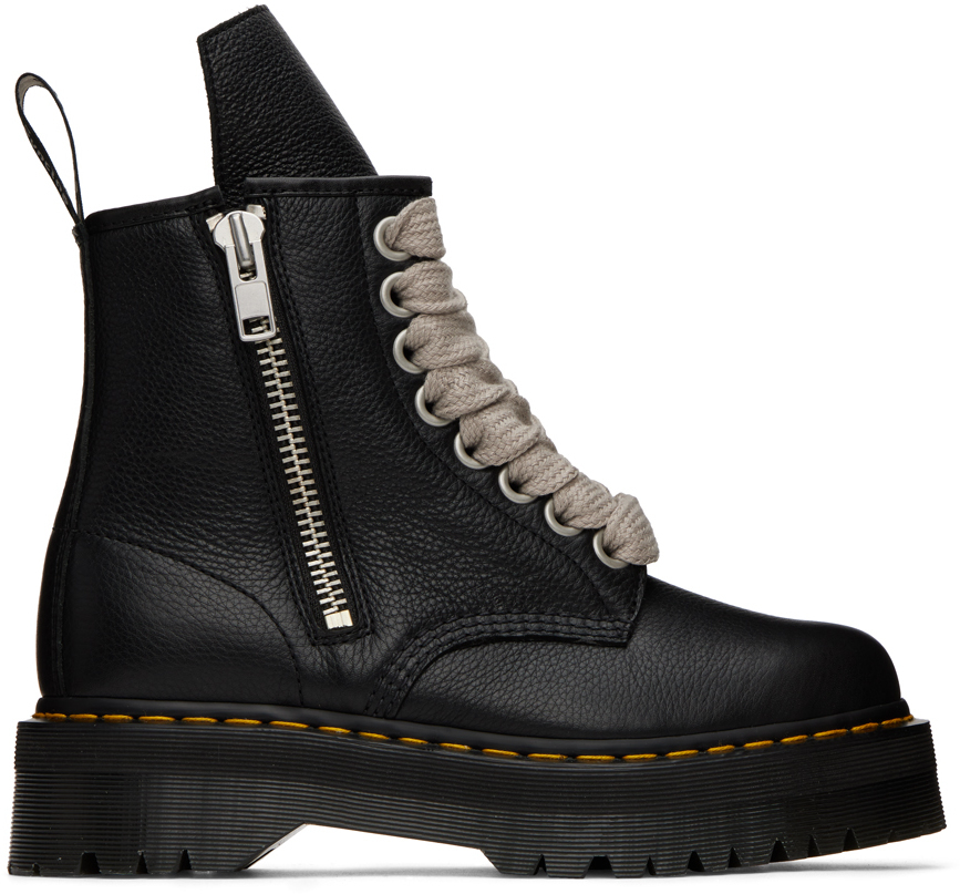 Rick Owens Black Dr.Martens Edition Jumbo Lace Boots