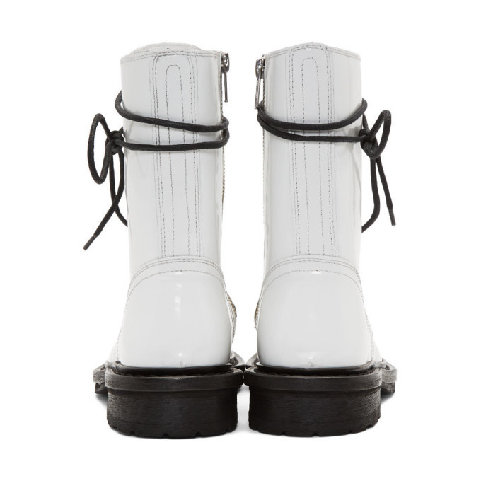 ann demeulemeester ssense exclusive white low rider boot