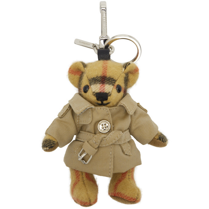 Burberry Biege Vintage Check Thomas Trench Keychain Burberry