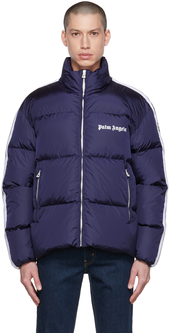 Palm Angels Navy Classic Track Down Jacket Palm Angels