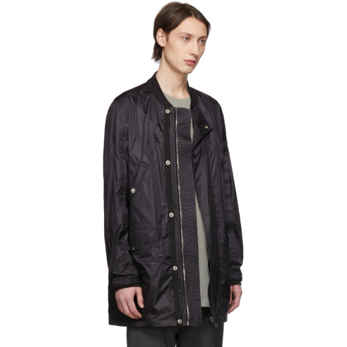 Rick Owens Black Rod Flight Bomber Jacket Rick Owens