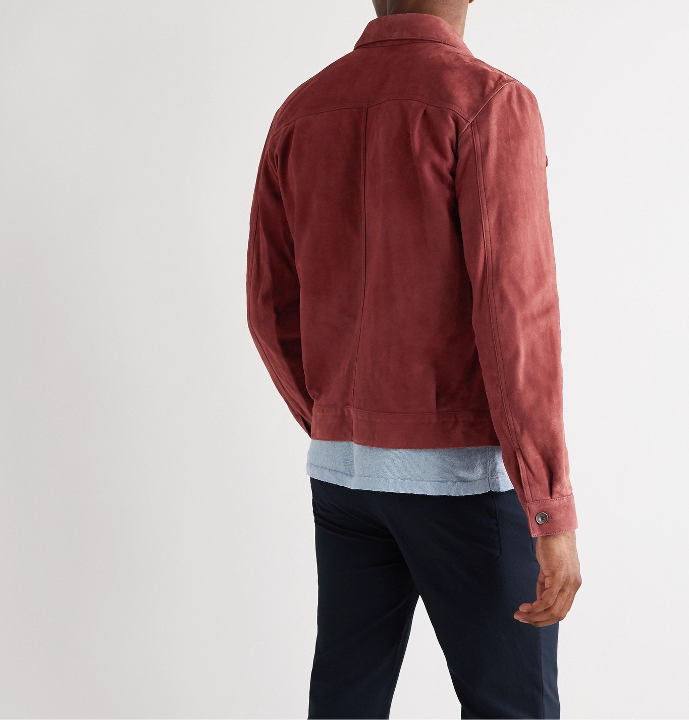 Valstar - Suede Trucker Jacket - Red 