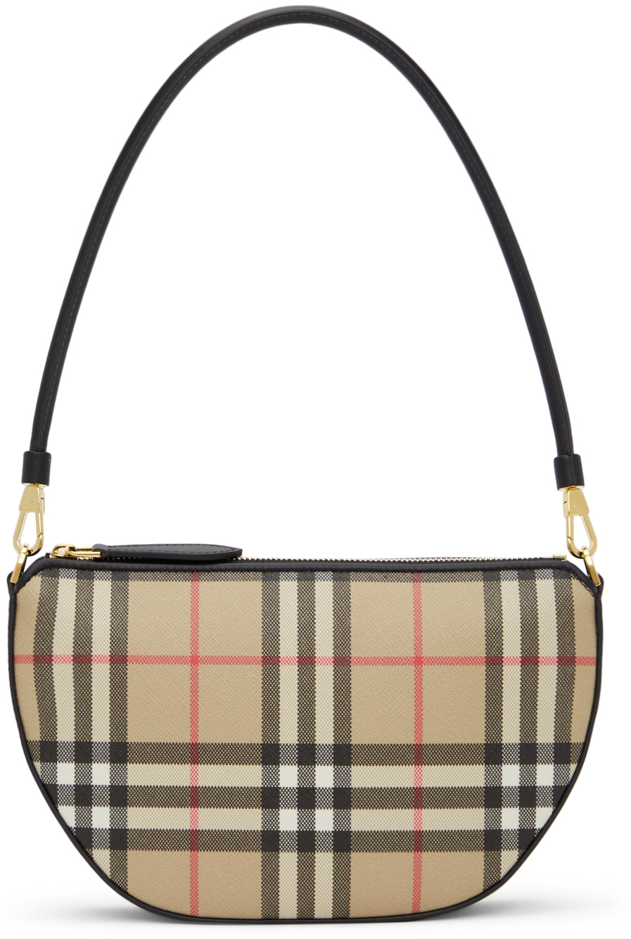 Photo: Burberry Beige Vintage Check Cotton Olympia Pouch