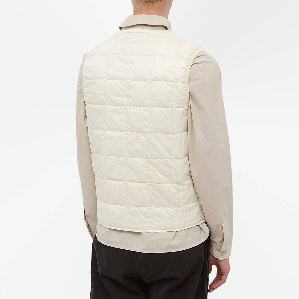 Taion Men's VNeck Down Vest in Off White Taion Extra
