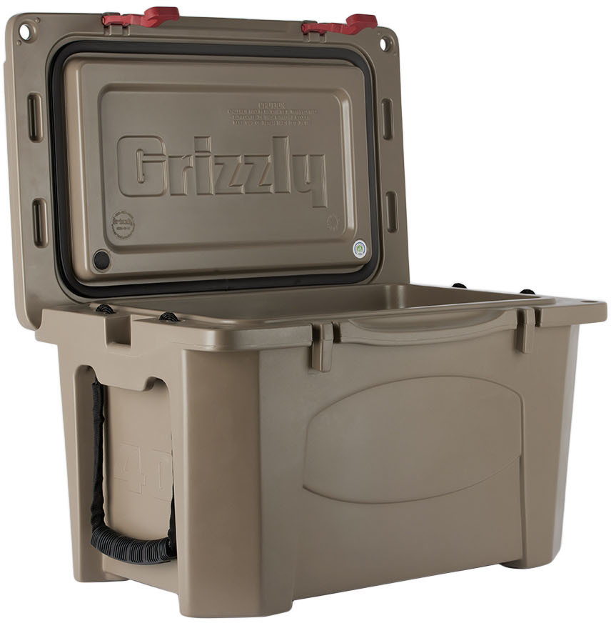 Snow Peak Taupe Grizzly Edition Hard Rock Cooler, 40 qt Snow Peak