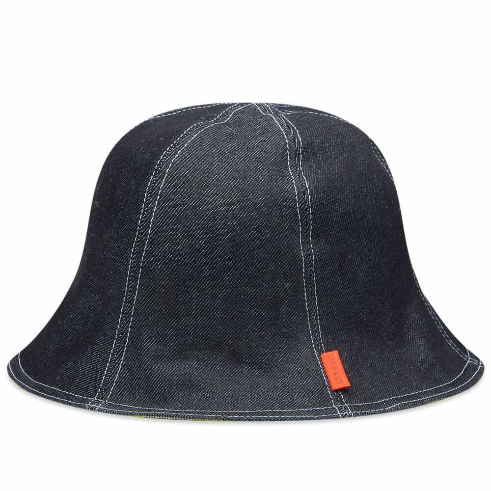 Sunnei Men's Reversible Bucket Hat in Dark Denim Sunnei