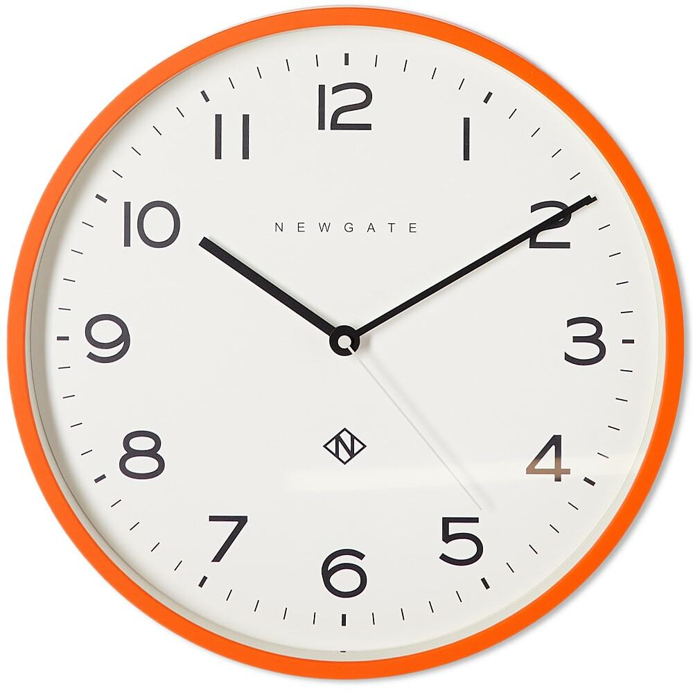 Newgate Clocks Echo Number Three Wall Clock in White Newgate Clocks