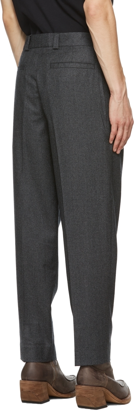 blue leather trousers