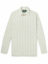 Polo Ralph Lauren - Striped Cotton-Jacquard Shirt - Neutrals