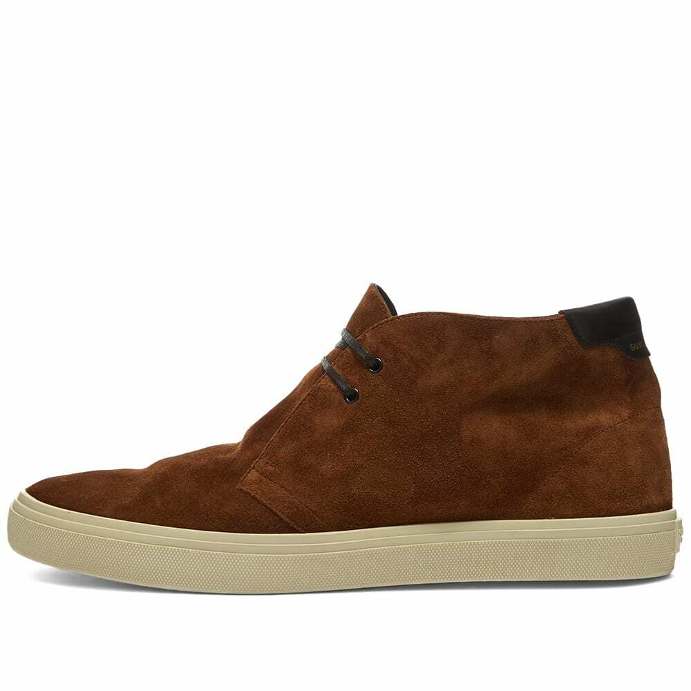 Saint Laurent Men's Ace Suede Desert Boot in Brown Saint Laurent