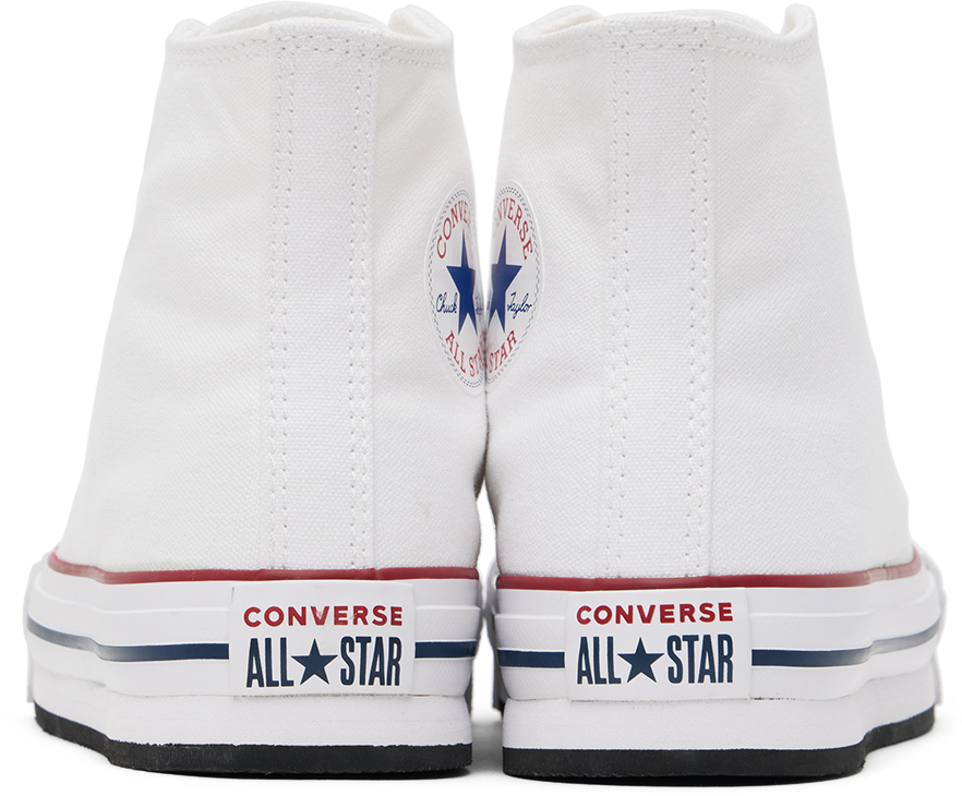 Converse Kids White Platform Chuck Taylor All Star Big Kids Sneakers