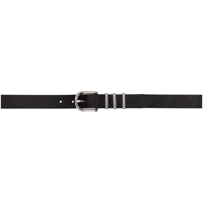 rag and bone Black Jumbo Jet Belt Rag 