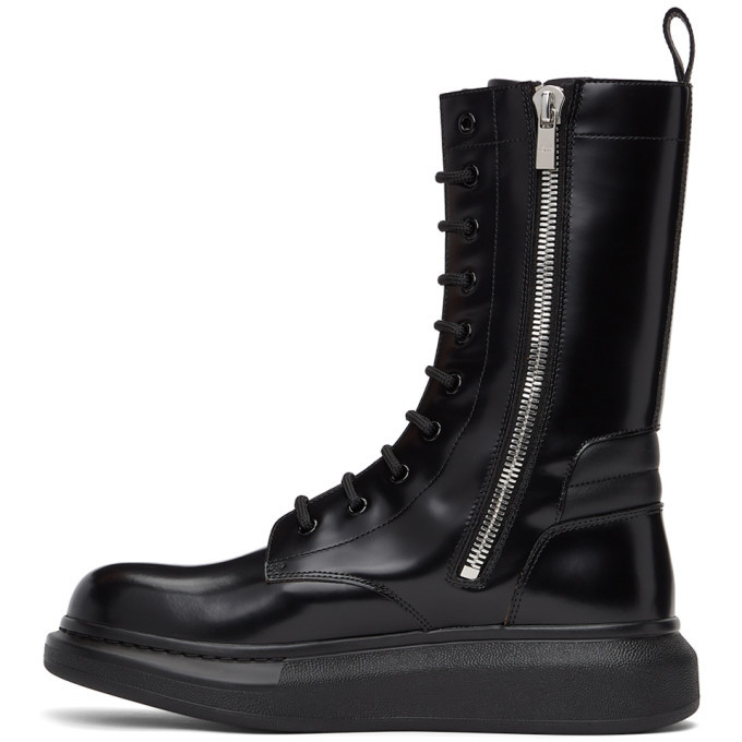 alexander mcqueen platform combat boot