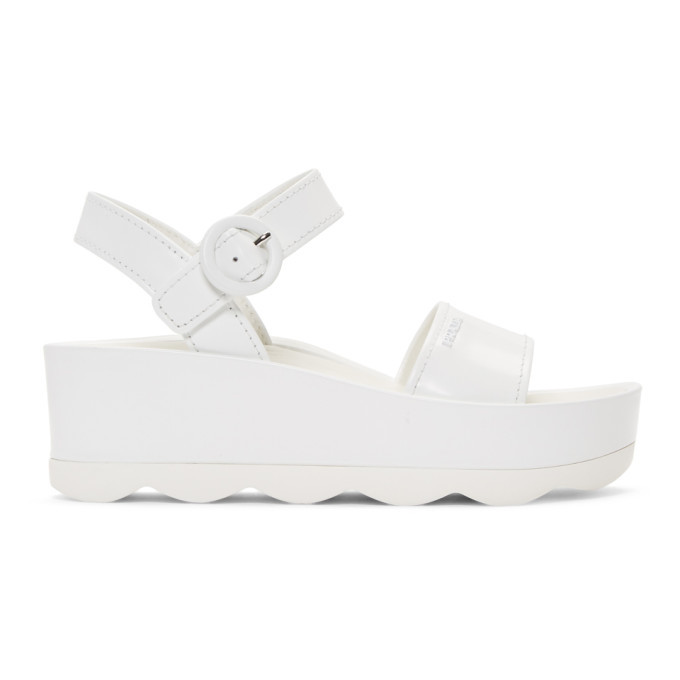 prada white platform sandals
