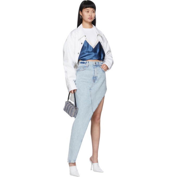Blue Silk Camisole Overlay 