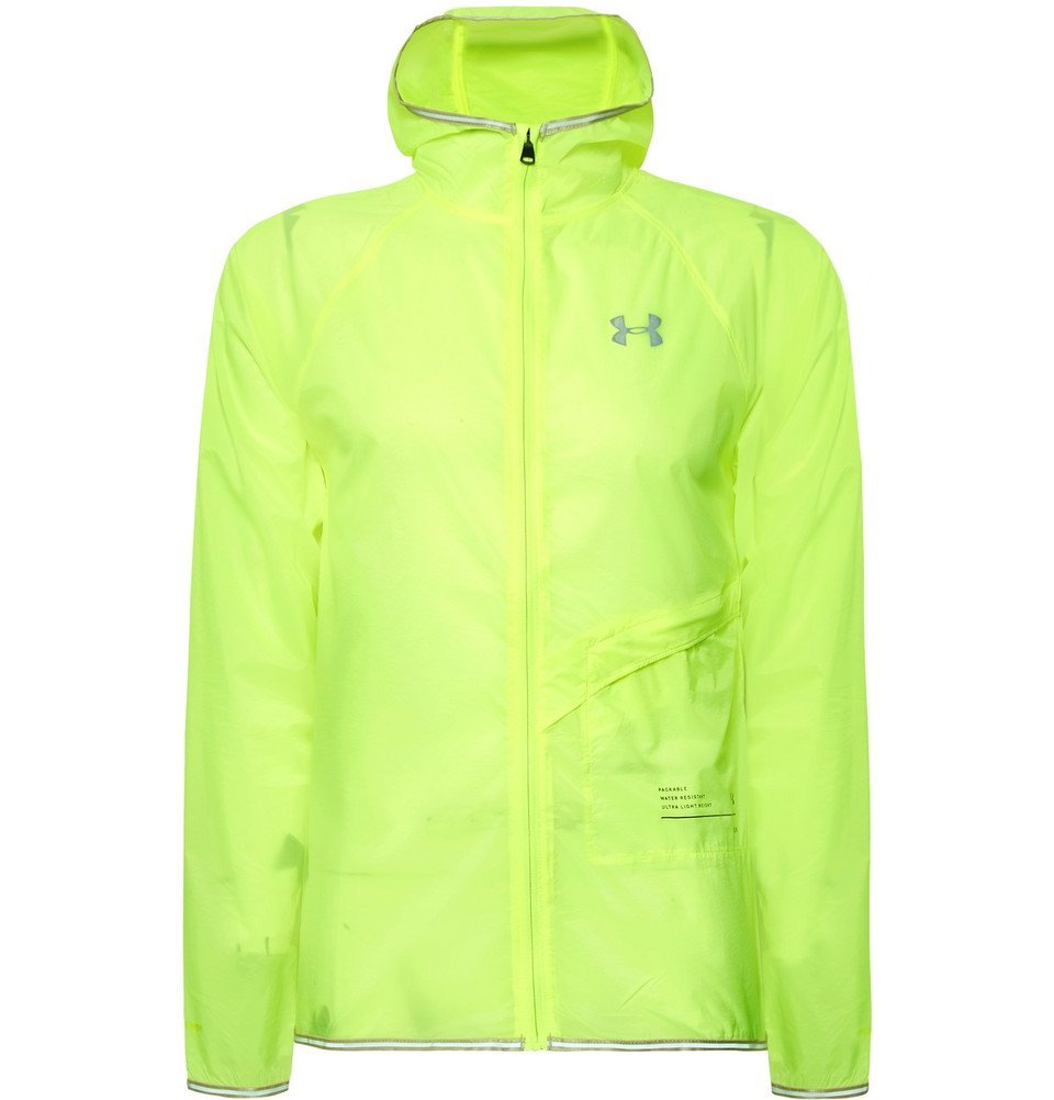 Under Armour Qualifier Packable Storm HeatGear Hooded - Bright yellow