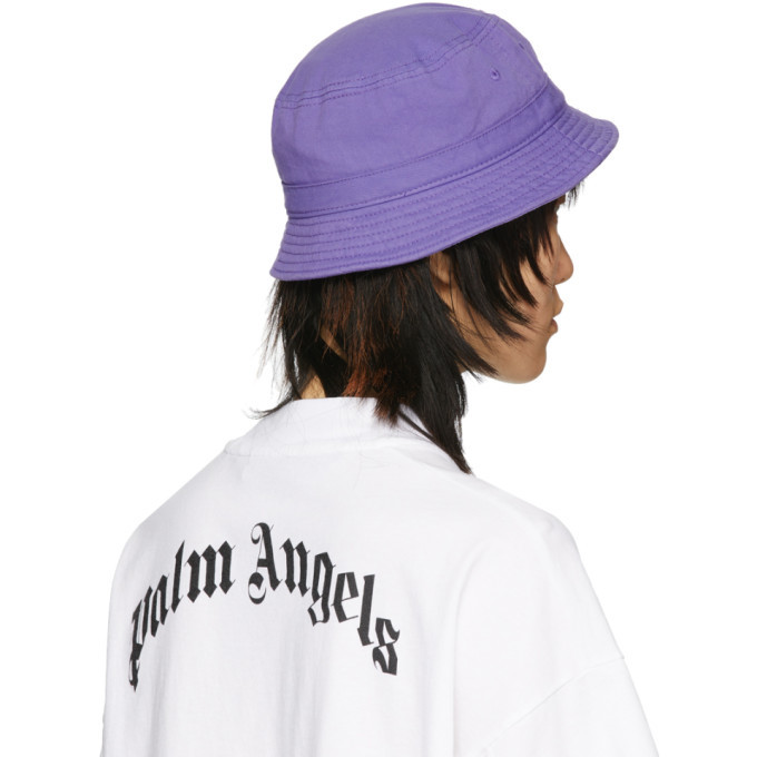 palm angels bucket hat purple