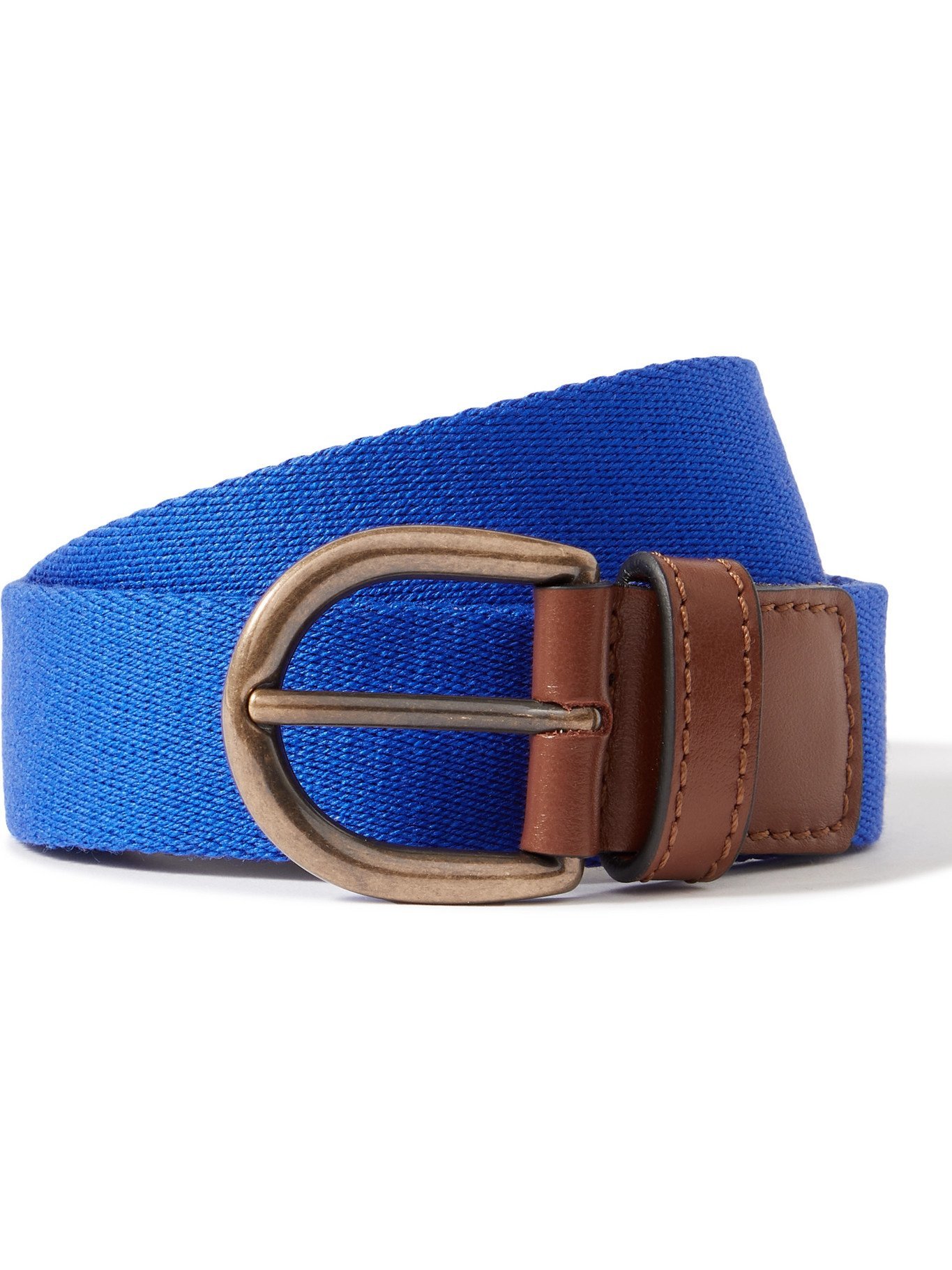 blue canvas belt