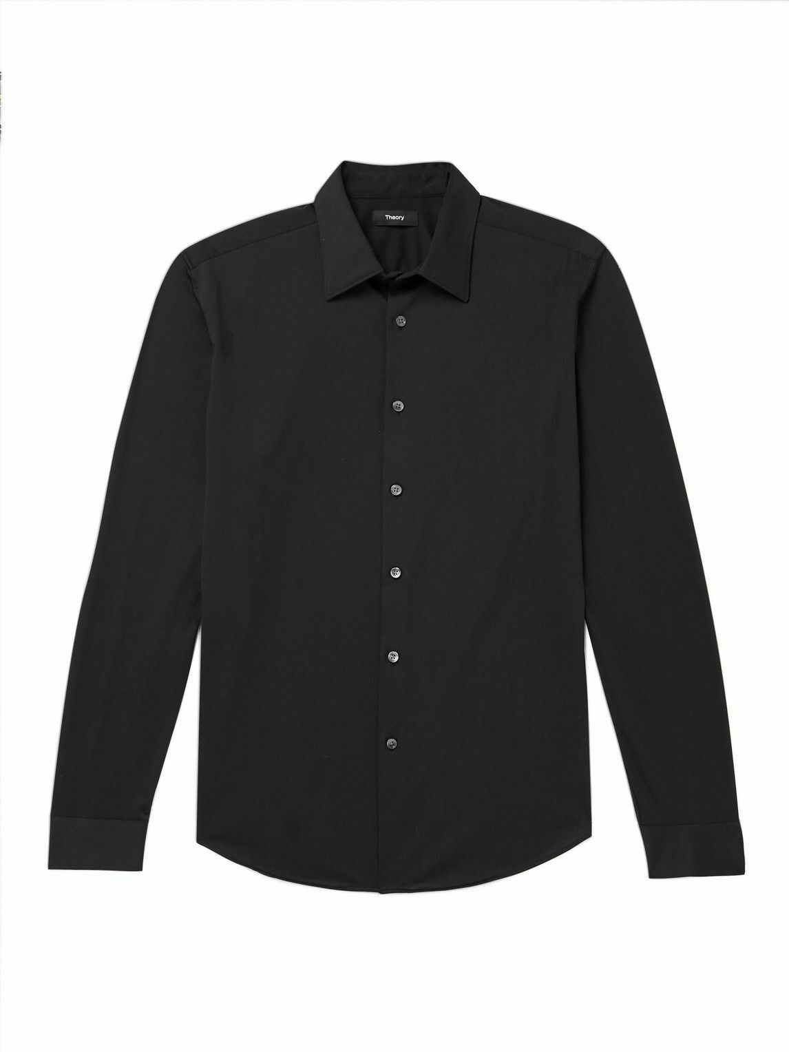 Theory - Sylvain Cotton-Blend Shirt - Black Theory