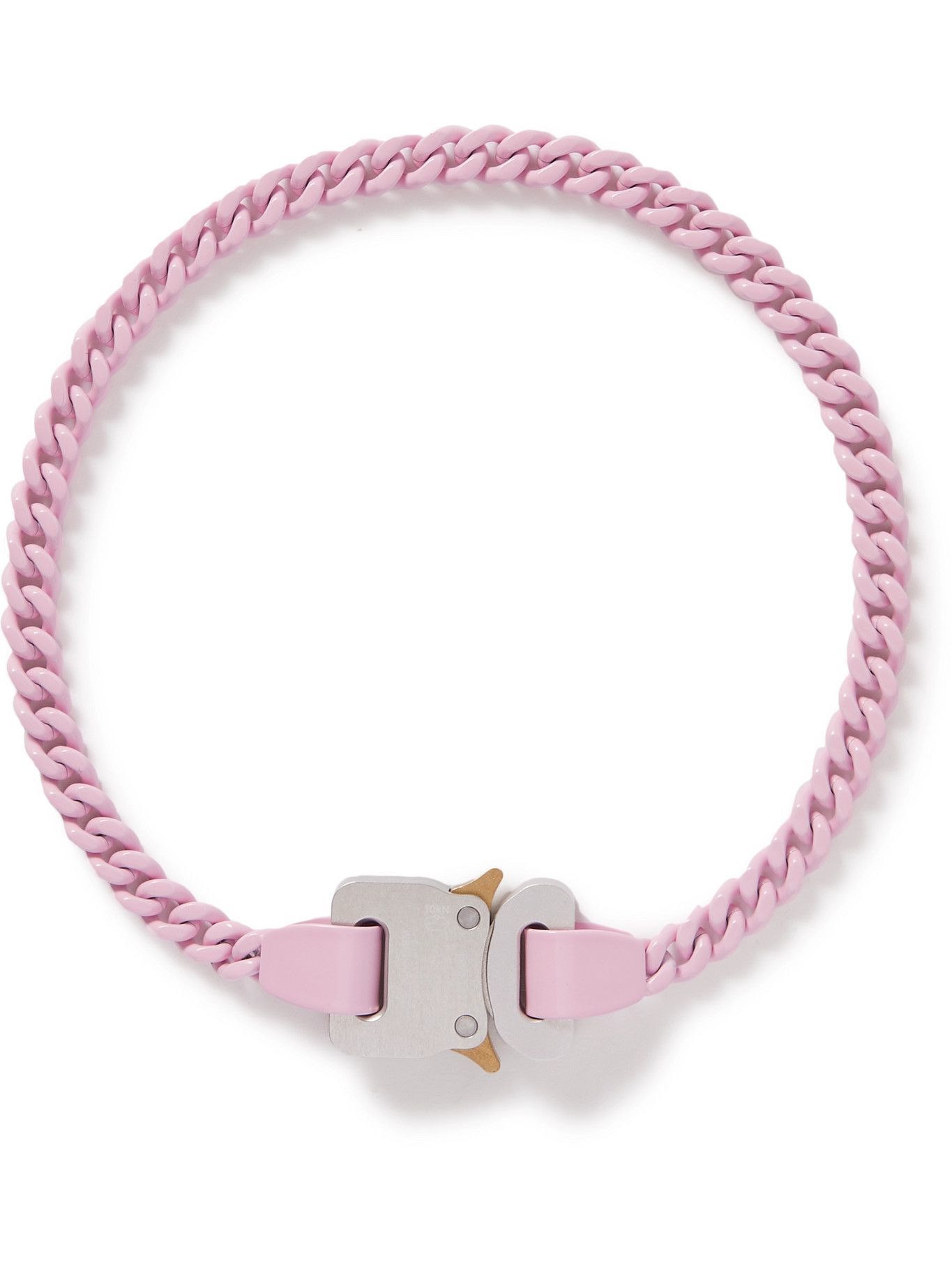 1017 ALYX 9SM - Silver-Tone Necklace - Pink