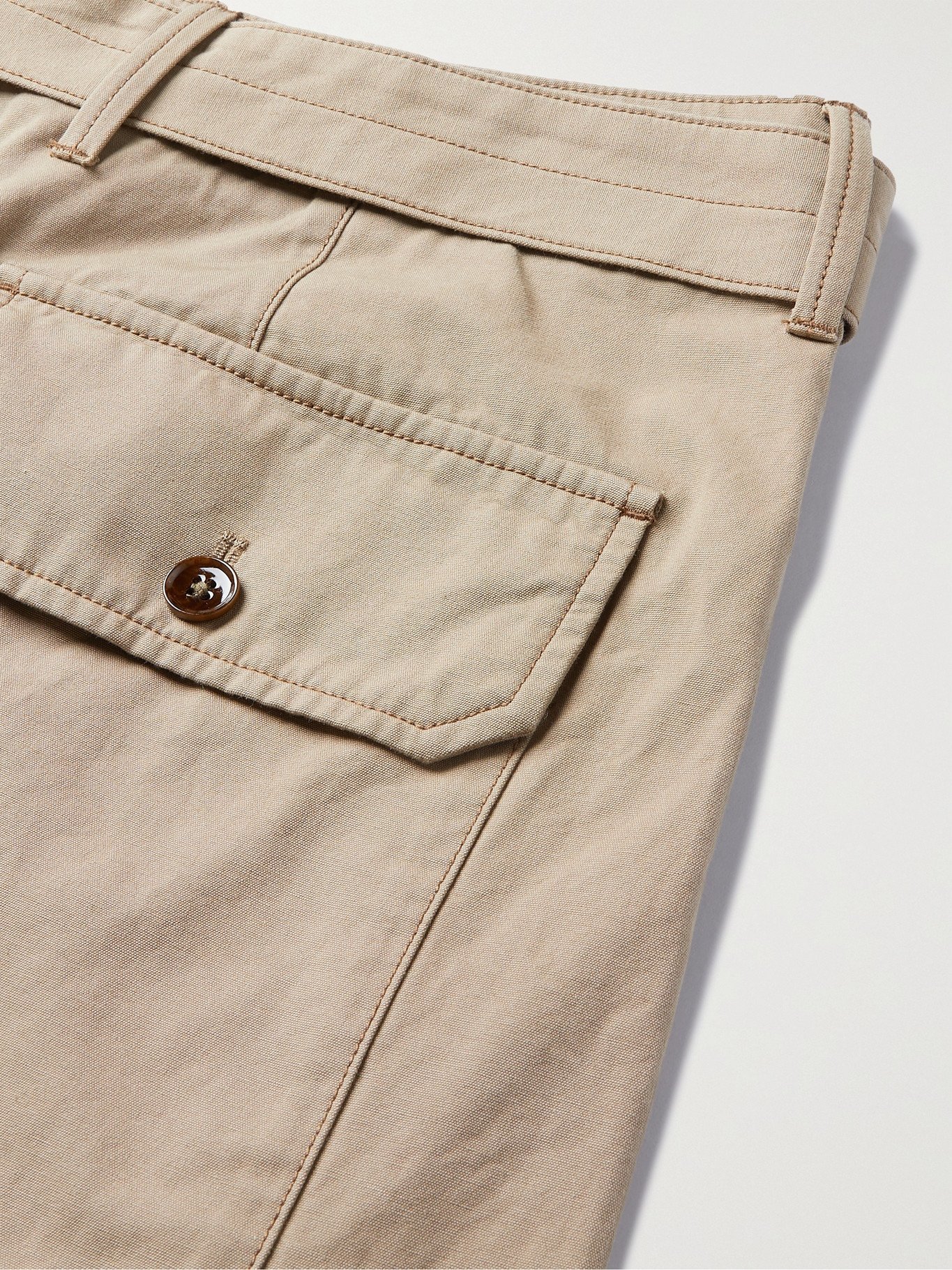 LEMAIRE - Belted Cotton-Canvas Shorts - Neutrals - M Lemaire