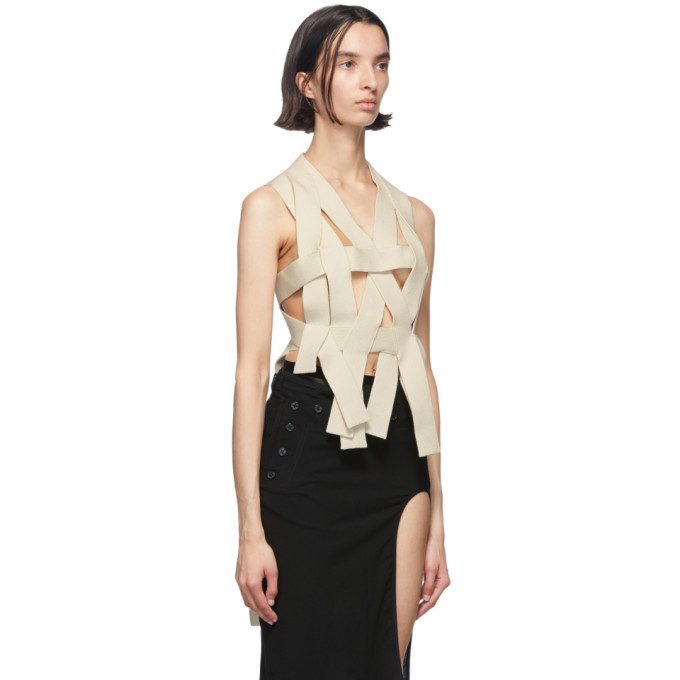 off white knitted fera top