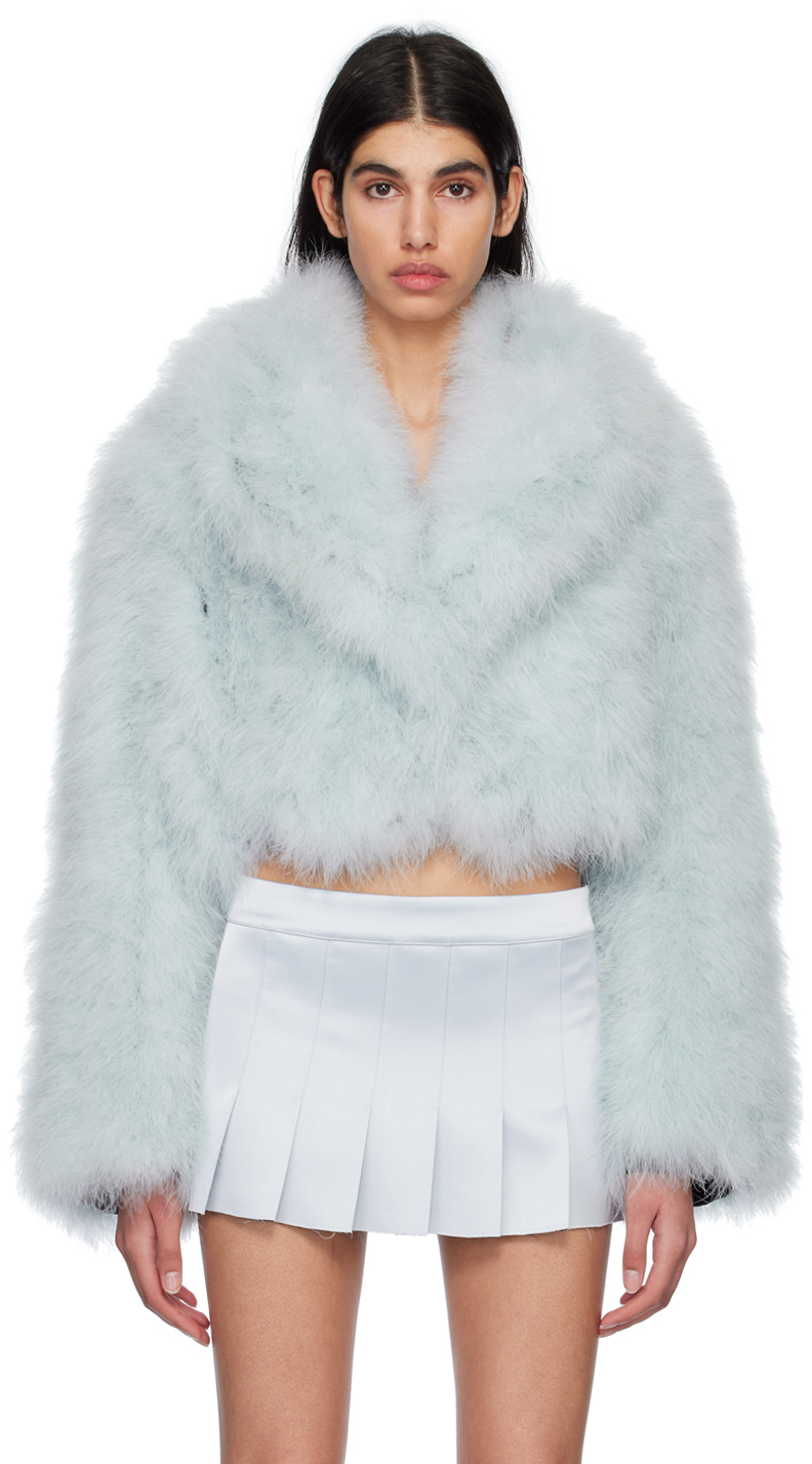 16Arlington Blue Circle Feather Coat 16Arlington