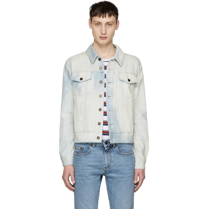 Saint Laurent Blue Denim Trucker Jacket Saint Laurent