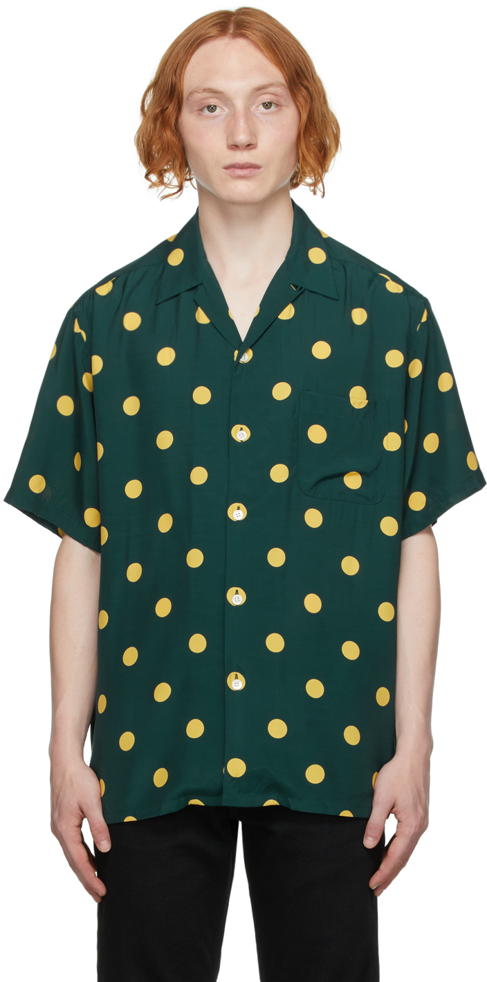 WACKO MARIA DOTS OPEN COLLAR SHIRT | www.jarussi.com.br