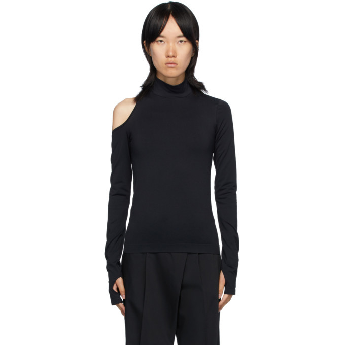 helmut lang shoulder cutout turtleneck zara