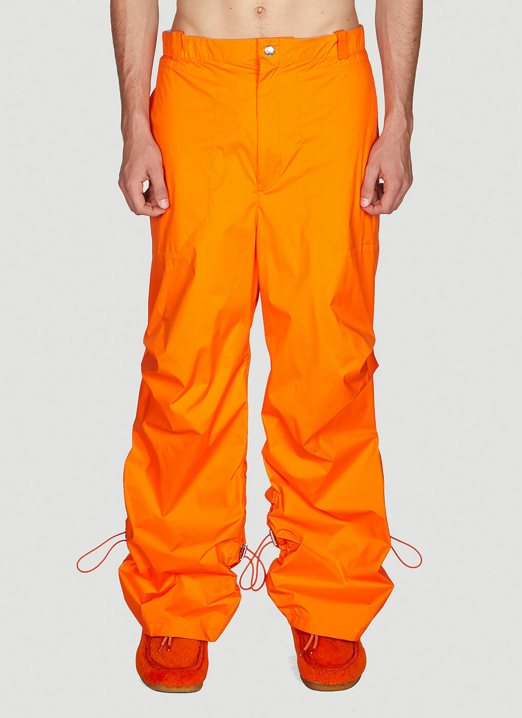 Parachute Pants in Orange Moncler