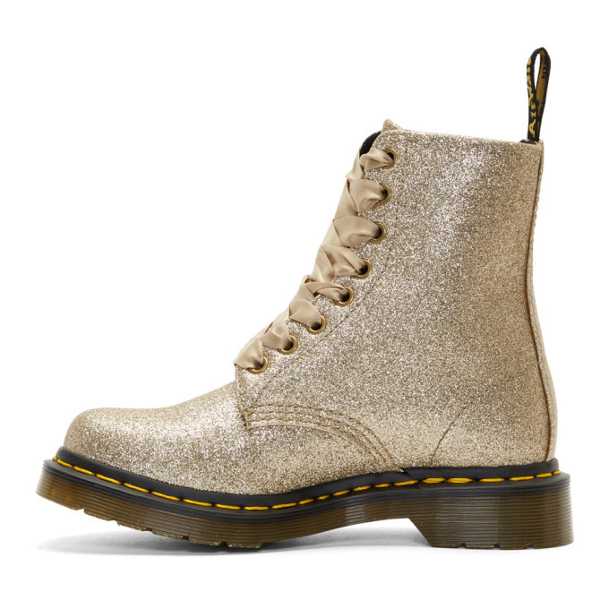 gold glitter doc martens