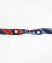 Brooks Brothers Men's Rugby Stripe with Fleece Shield Reversible Bow Tie | Red