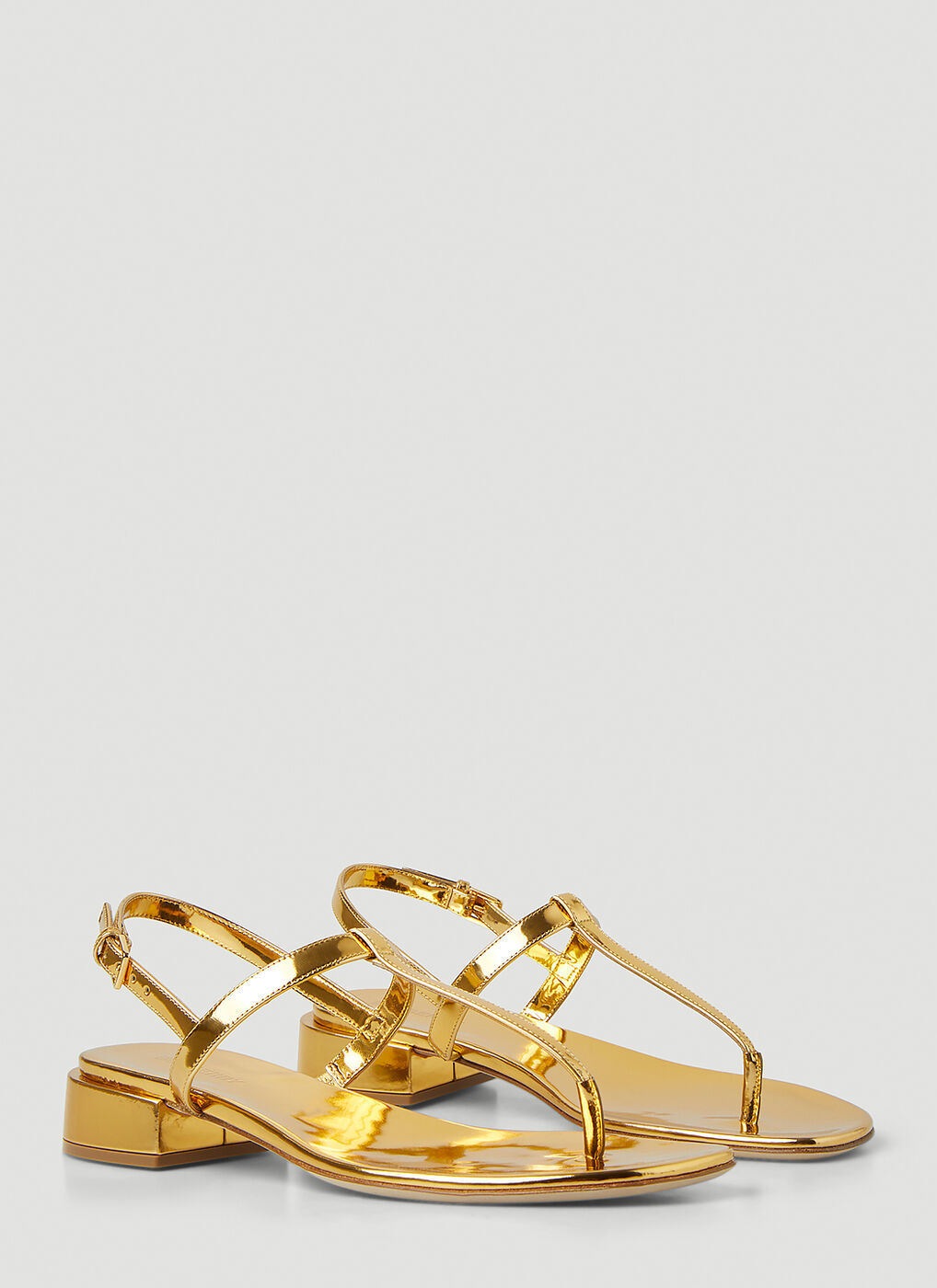 Emily Heeled Sandals in Gold Burberry