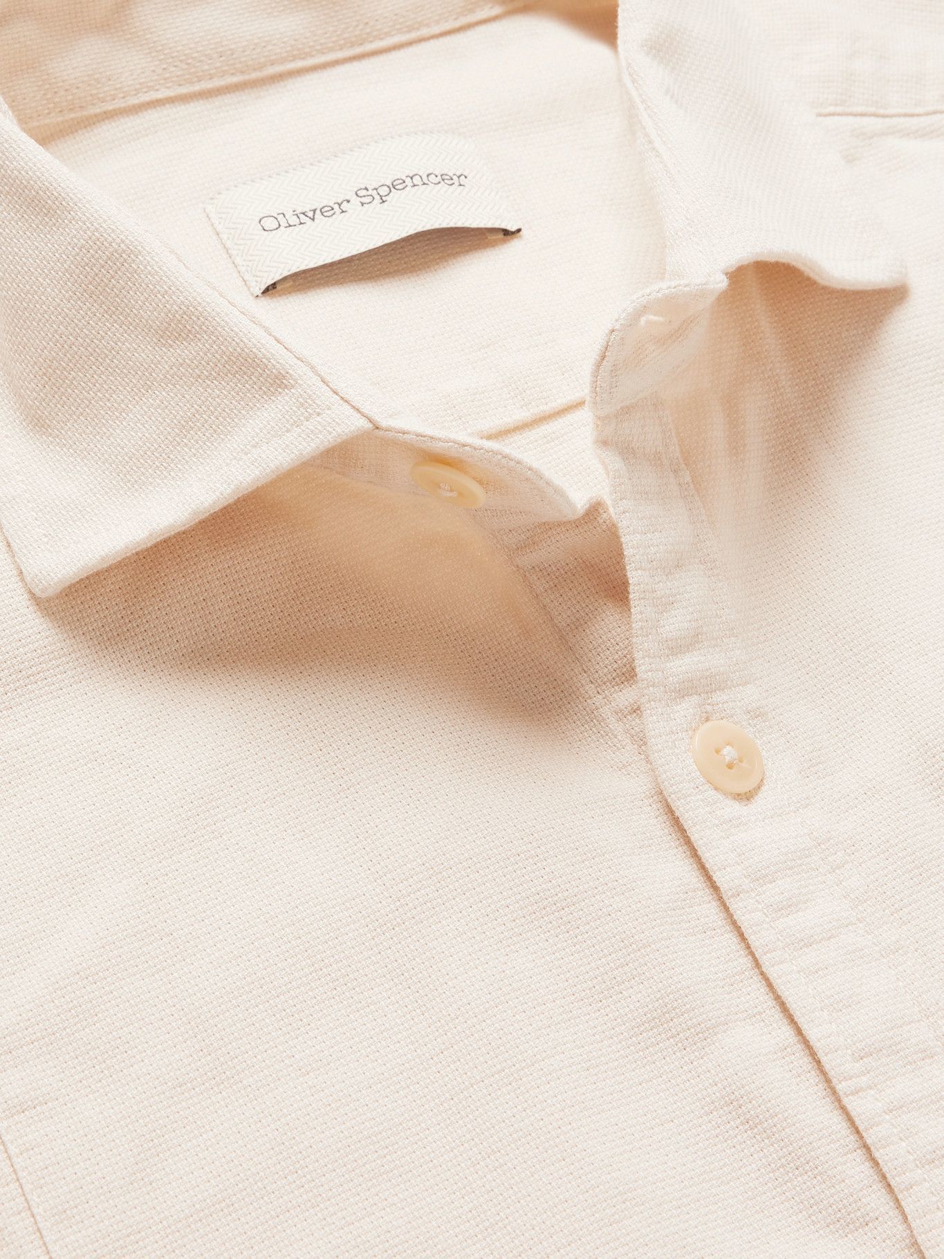 OLIVER SPENCER - Corrigan Cotton Shirt - Neutrals