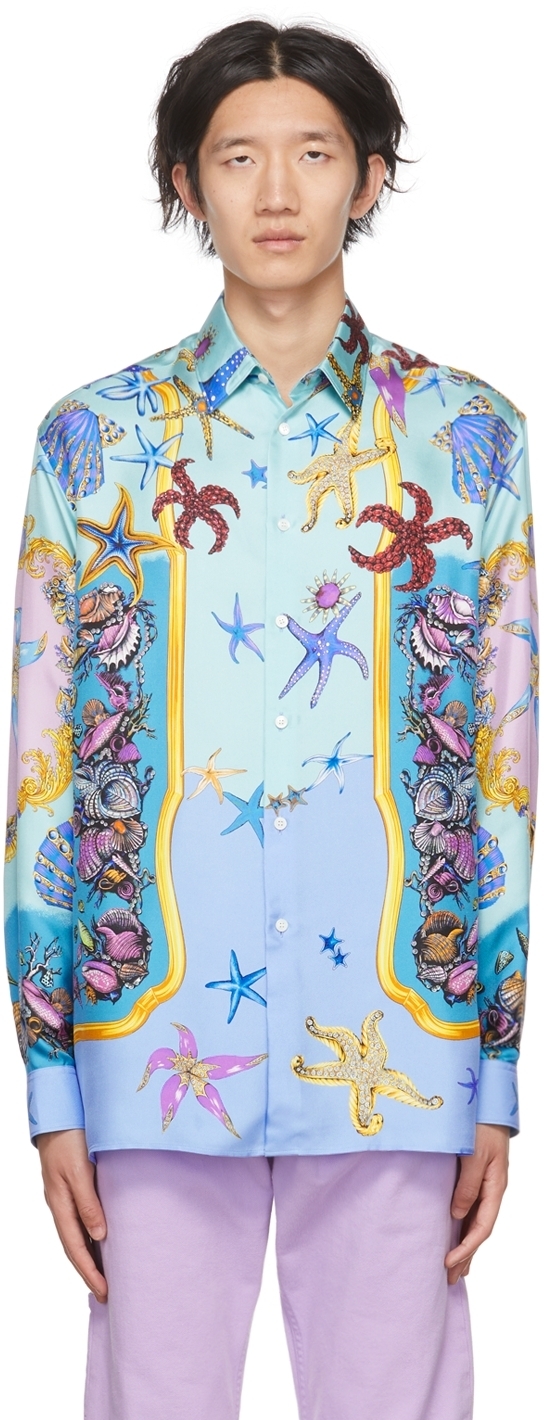 Versace Blue Silk Trésor De La Mer 