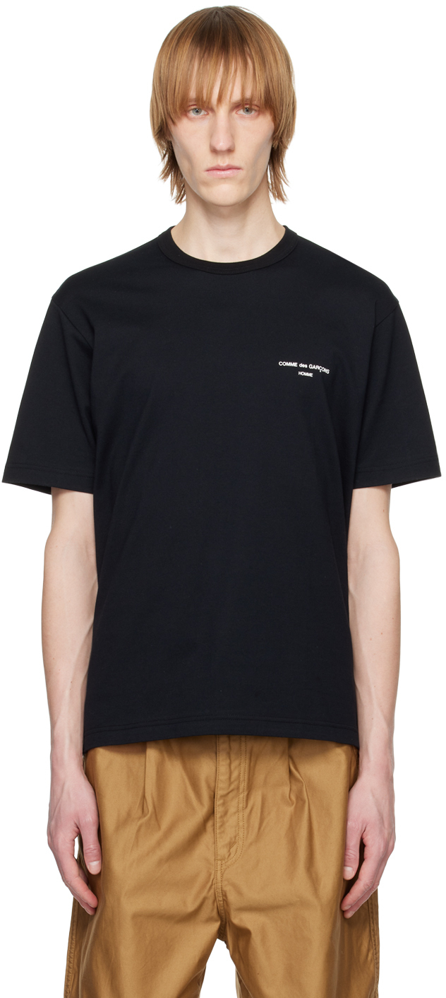 Comme des Garçons Homme Black Printed T-Shirt Comme des Garcons Homme